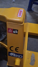 Aiko 2.5 Ton, 540 x 900 mm, Single Nylon Super Short Hand Pallet Truck | Model : PT-W2.5N-540 Pallet Truck Aiko 