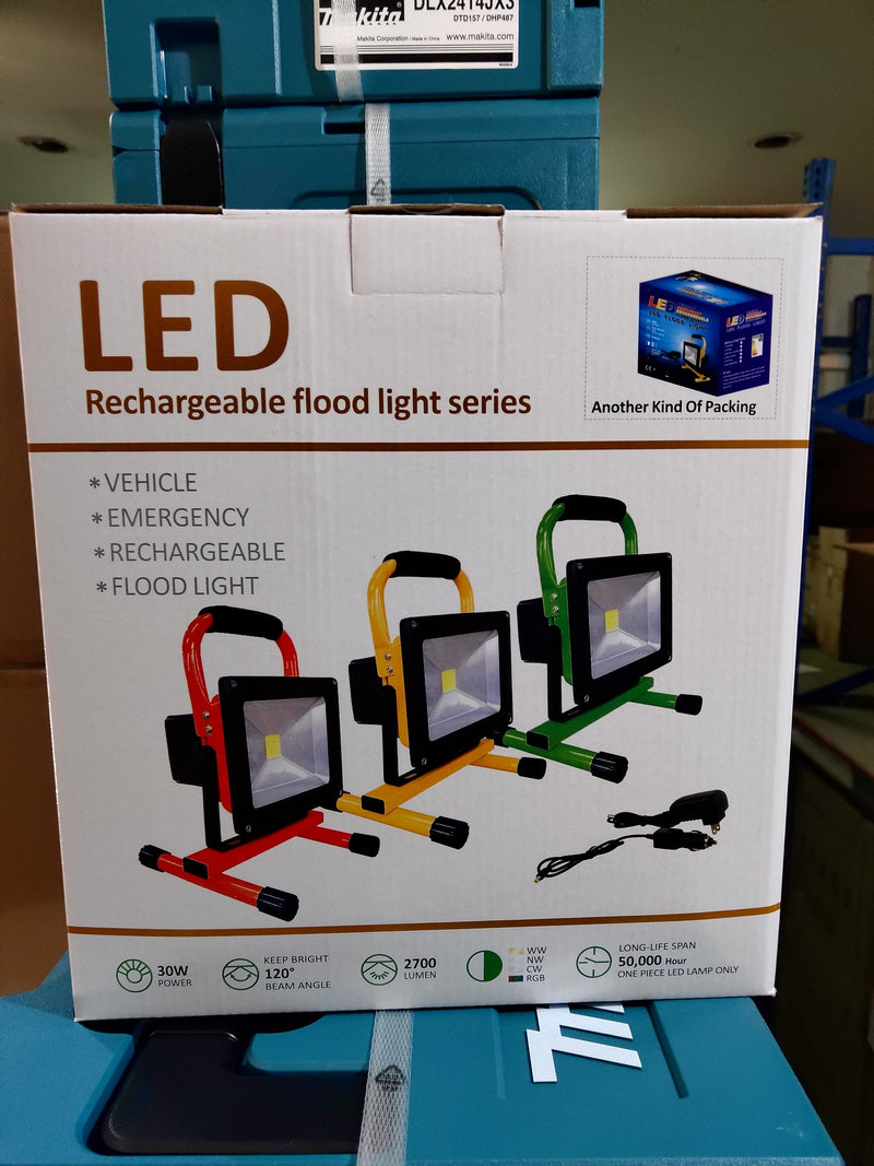 Aiko 30W LED Rechargeable Flood Light | Model : LED-GYRLF30A2 Led Rechargeable Lamp Aiko 