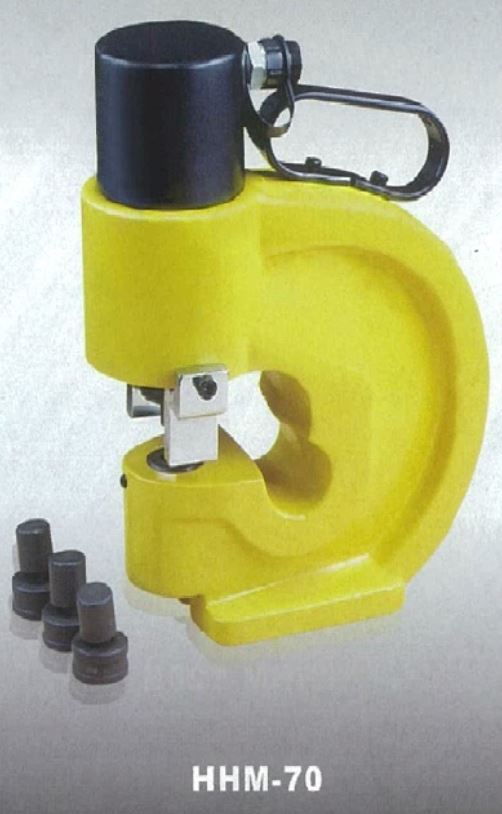 Aiko 35 Ton Hydraulic Busbar Punching Tool for 8mm Iron Sheet (Puncher) | Model : HHM-70 - Aikchinhin