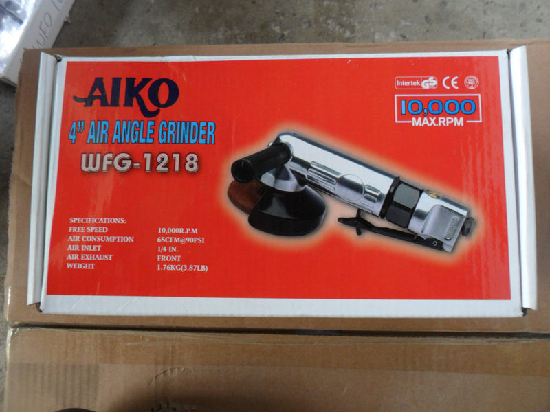 Aiko 4" (10,000 rpm) Air Angle Grinder (Wfg-1218) | Model : AT-WFG-1218 Angle Grinder Aiko 