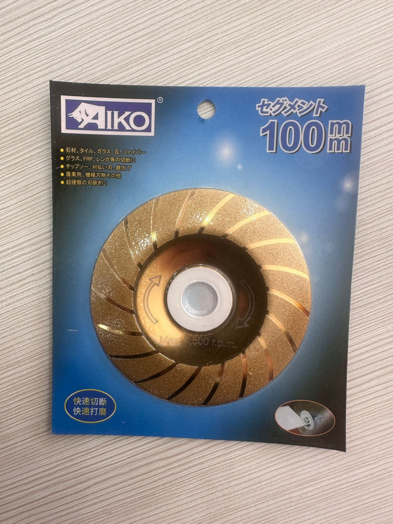 Aiko 4" (100mm) Curve Diamond Blade (Gold) Diamond blade Aiko 