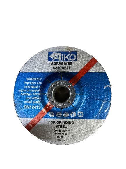 Aiko 4" 4mm Grinding Steel Disc (Blue) | Model : GD-AB044 Grinding Disc Aiko 