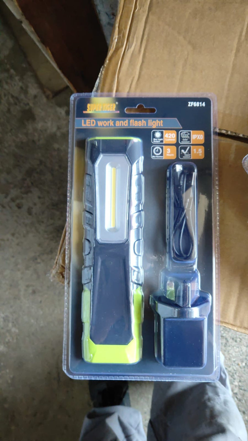 Aiko 420 Lumens Flashlight | Model : LED-ZF6814 Flash Light Super Tiger 