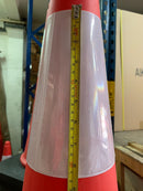 Aiko 75cm Safety Cone with Black Rubber Base | Model : CONE-7073 Safety Cone Aiko 