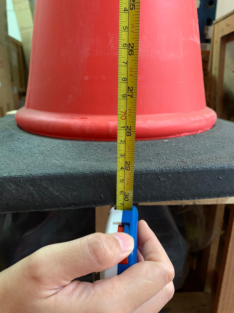 Aiko 75cm Safety Cone with Black Rubber Base | Model : CONE-7073 Safety Cone Aiko 