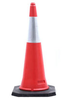 Aiko 75cm Safety Cone with Black Rubber Base | Model : CONE-7073 Safety Cone Aiko 