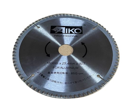 Aiko Alum Blade 7" 180*25.4*80T (Prof) | Model : SBA-A18080T Saw Blades Aiko 