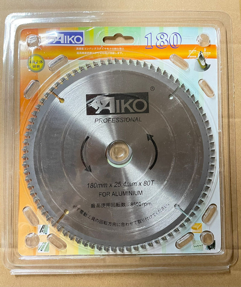 Aiko Alum Blade 7" 180*25.4*80T (Prof) | Model : SBA-A18080T Saw Blades Aiko 