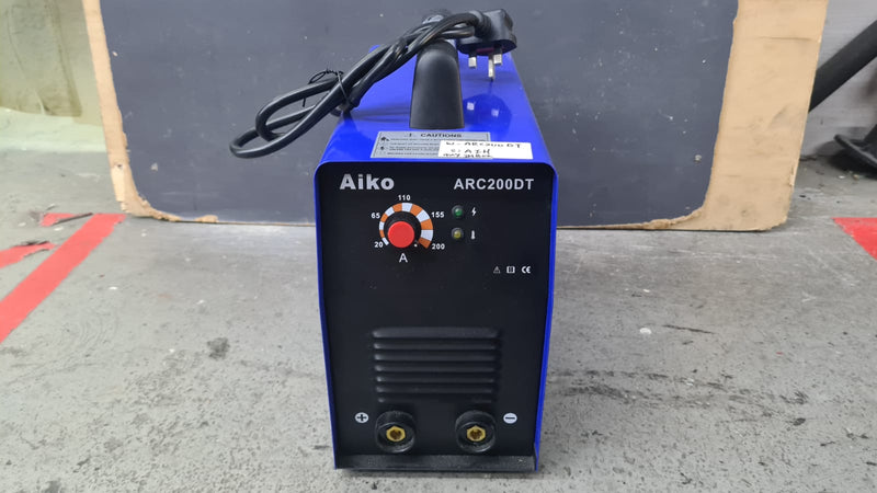 AIKO ARC200DT 240V Welding Set Come with 3m 16mm 2 Welding Cable & 3m 16mm2 Earth Cable| Model : W-ARC200DT ARC Welding Machine Aiko 
