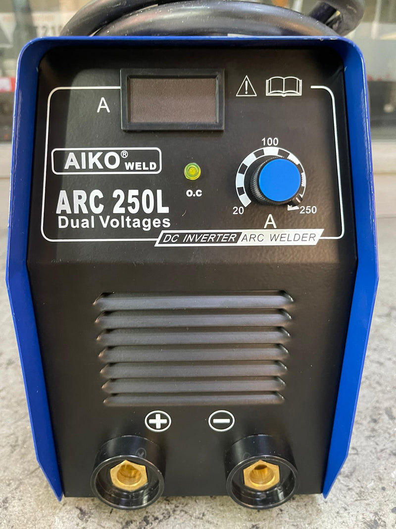Aiko Arc250L 110V/220V Dual Welder 3M Welding Cable+3M Earth Cable | Model : W-ARC250L Welding Machine Aiko 