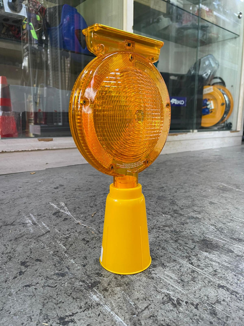Aiko Barricade Flashing Yellow Light for Cone with Solar | Model : RL-7368 Safety Light Aiko 