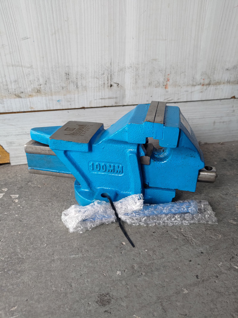 AIKO Bench Vice Fixed Base 100mm With Scale | Model: VISE-GS100-04 Bench Vise Aiko 