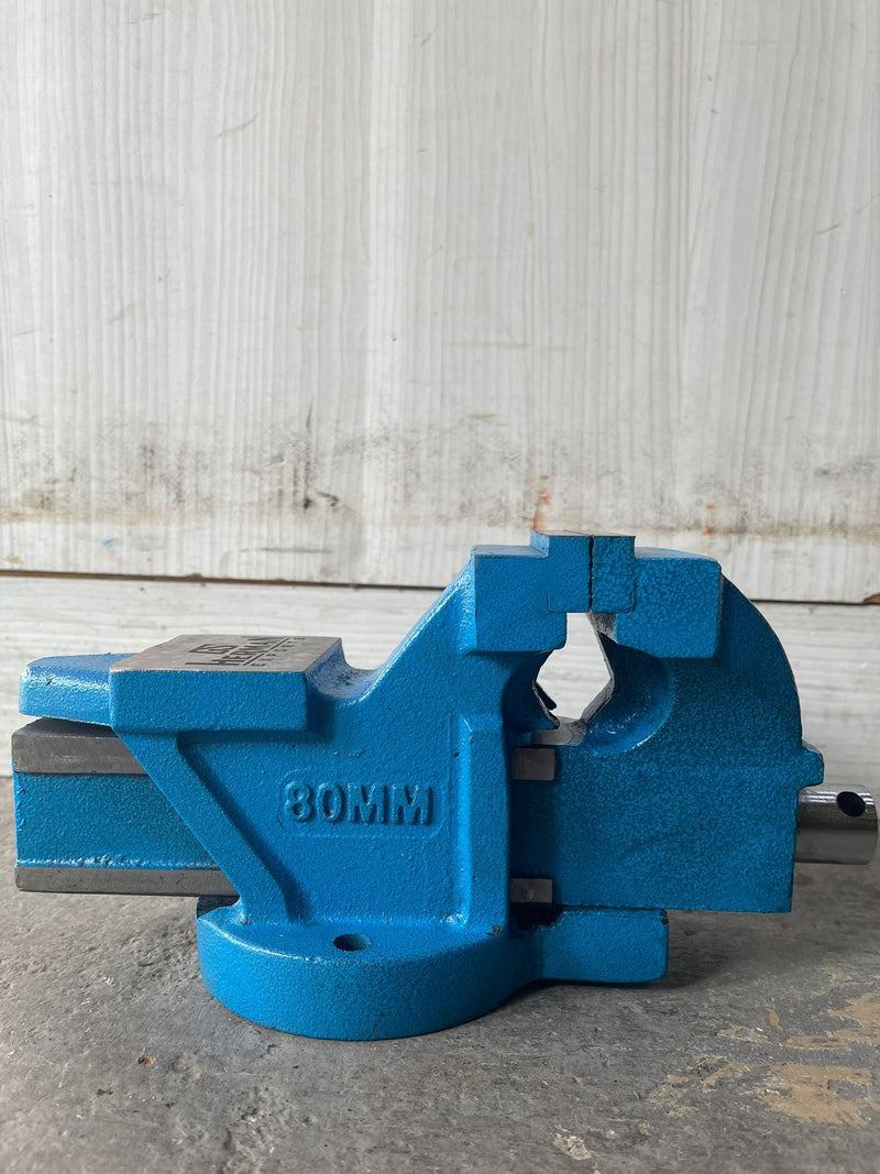 AIKO Bench Vice Fixed Base 80mm With Scale | Model: VISE-GS100-03 Bench Vise Aiko 