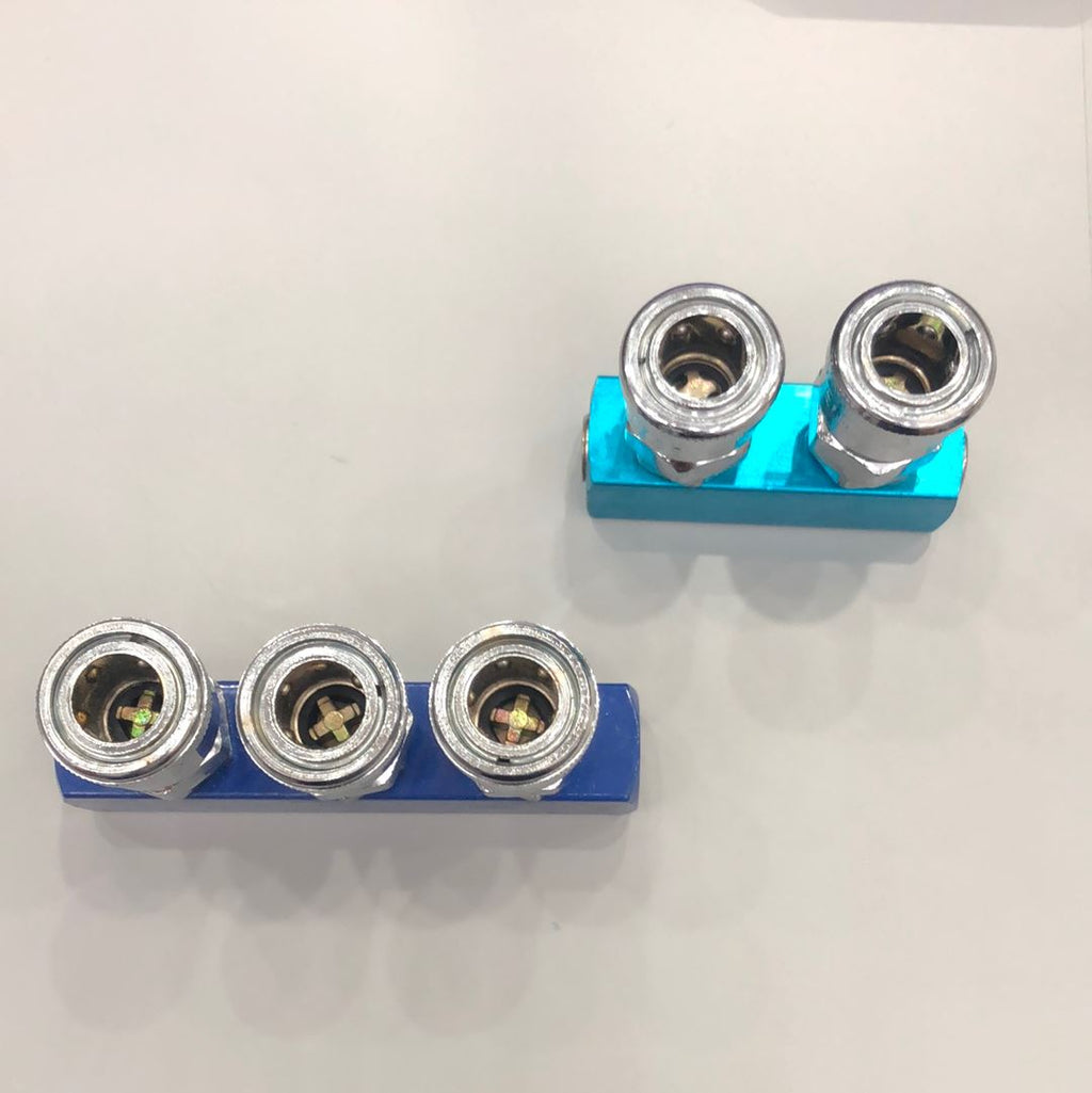 Blue Point Quick Coupler Aiko Blue Flat Quick Coupling | Type : 2 Way (QC-F2), 3 Way (QC-F3)