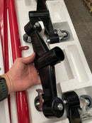 Aiko Expandable Barricade Gate (Alum Slot, Steel Leg) 51cm-5m High 95cm Come With Wheel (Yellow/Black & Red/White) | Model : GATE-7616- Safety Barrier Aiko 