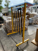 Aiko Expanding Gate 22Cm-2.5M High 95Cm Yellow/Black (With Wheel)