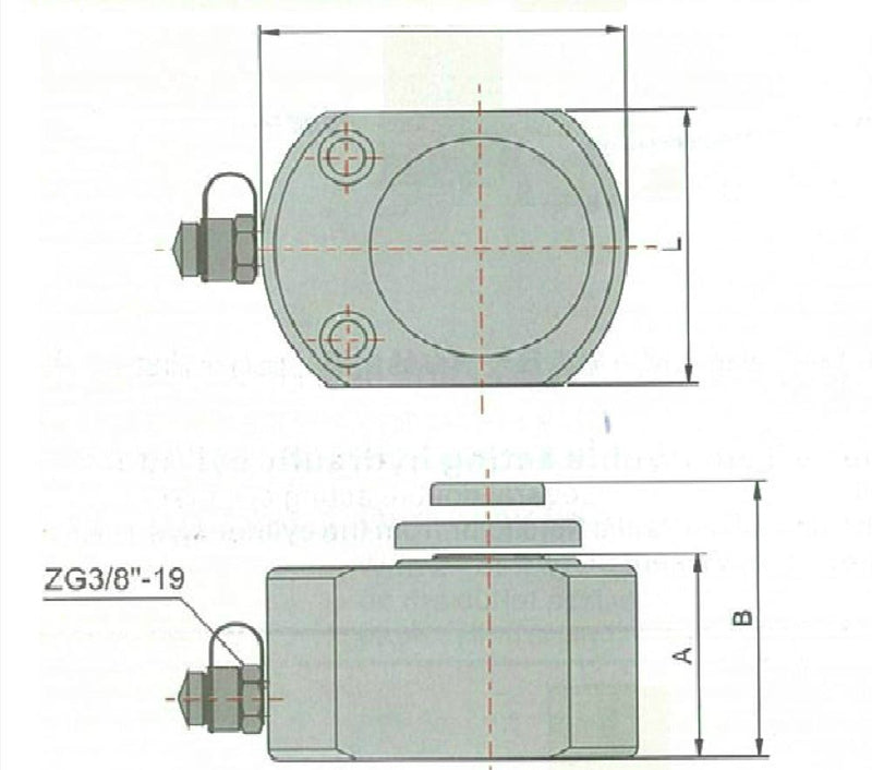 AIKO Hydraulic Cylinder Low | Model: HHYG-D Hydraulic Cylinder Aiko 