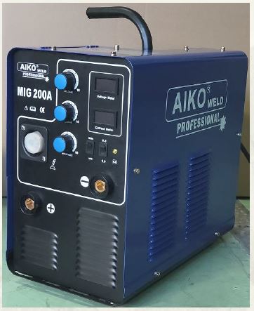Aiko MIG200A IGBT Welding Machine C/W RG AK15/4M 3M Earth And Trolley | Model : W-MIG200A - Aikchinhin