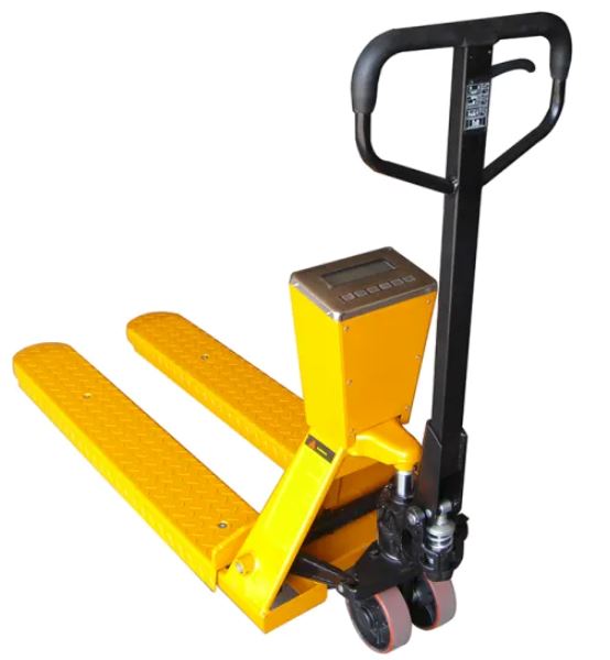 AIKO PALLET TRUCK 3T 685*1220*85MM WITH WEIGHING SCALE DOUBLE PU WHEEL W/O PRINTER | Model : PT-CBYCW3-685 Pallet Truck Aiko 