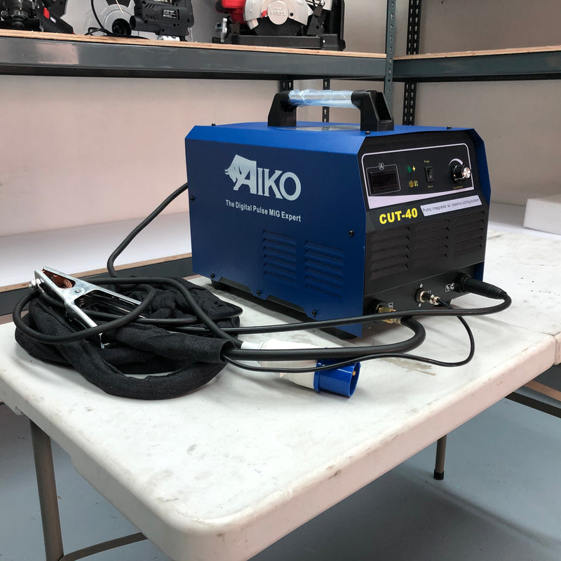 Aiko Plasma Machine Cut 40 C/W Air Compressor, 5M P31 & 1.5M Earth Cable | Model : W-CUT40-AC Plasma Cutting Machine Aiko 