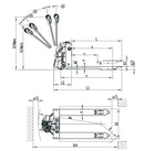 Aiko Self-Propelled Eletrical Pallet Truck 1.5T (Red) | Model : PT-AIKO1531 Self-Propelled Eletrical Pallet Aiko 