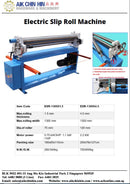 Aiko Slip Roll Machine with 52" , 1.5Mm | Model : ESR-1300X1.5 Slip Roll Machine Aiko 