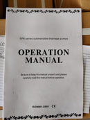 Aiko SPA750 2" Sum Pump 415v 50hz 750w Without Float | Model: WP-SPA750-415V Sum Pump Aiko 