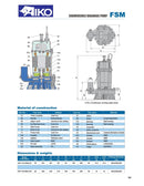 Aiko Submersible Drainage Pump 2" 0.5HP 60Hz 110V With Float (Auto) : WP-110-FSM2.4F Submersible Pump Aiko 