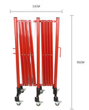 Aiko Yellow & Black 3-Tier Expandable Metal Gate with WHEELS | Model : GATE-7616-YB Safety Barrier Aiko 