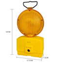 Aiko Yellow Circular Road (Warning / Flashing) Light for Barricades | Battery Powered, No Solar | Model : RL-7330 Safety Light Aiko 
