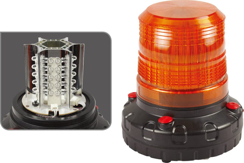 Aiko Yellow LED Revolving Warning Light Rechargeable with Magnetic Base | Model : RL-7714 Safety Light Aiko 