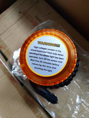 AIKO Yellow LED Revolving Warning Light with Magnetic Base and Car Plug | Model : RL-7712 Safety Light Aiko 