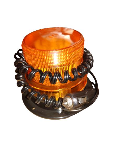 AIKO Yellow LED Warning Light (Revolving Lamp) with Car Plug | Model : RL-7713 Safety Light Aiko 