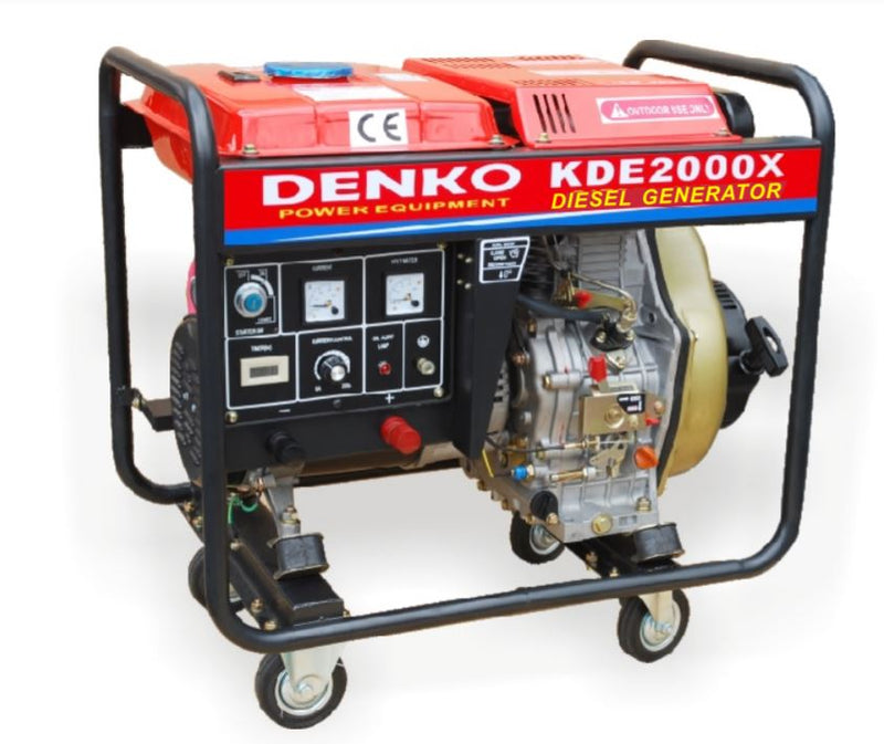 Aiko/denko 230V , 1.7kva , Vertical 4 Cycle Diesel Generator | Model : KDE2000X Diesel Generator Aiko 