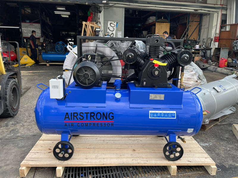 AIRSTRONG 10HP 400L 1 Stage 3Phase (415V) 8 Bar Heavy Duty Air Compressor | Model : ASFS100-400H Air Compressor AIRSTRONG 