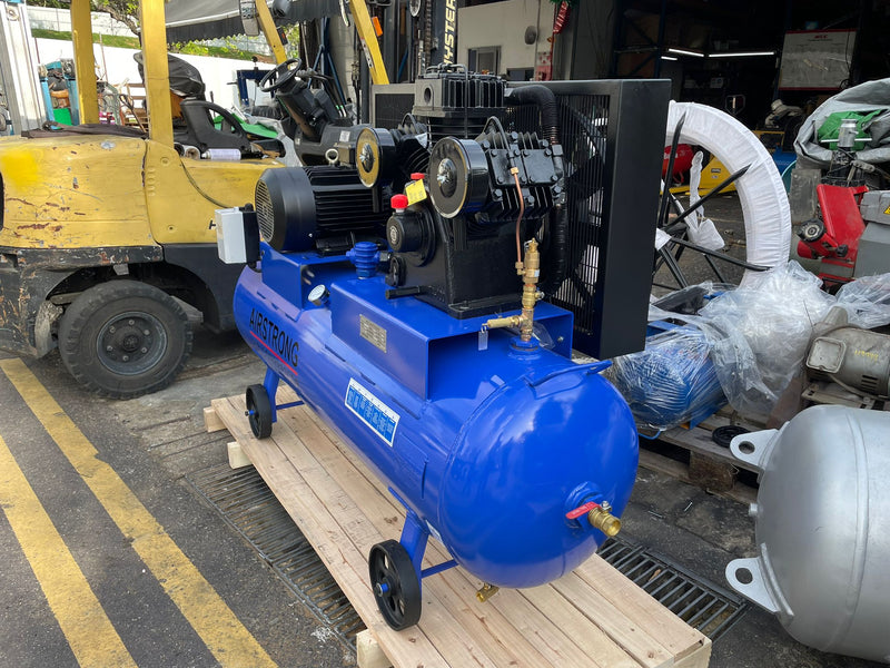 AIRSTRONG 10HP 400L 1 Stage 3Phase (415V) 8 Bar Heavy Duty Air Compressor | Model : ASFS100-400H Air Compressor AIRSTRONG 