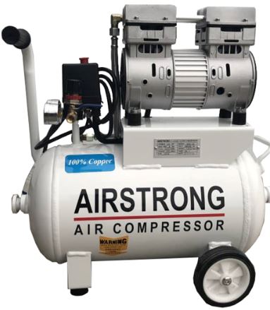 Airstrong 3HP 50L oil Free & Silent Air Compressor | Model: GDG50-ASME-3 Air Compressor Airstrong 