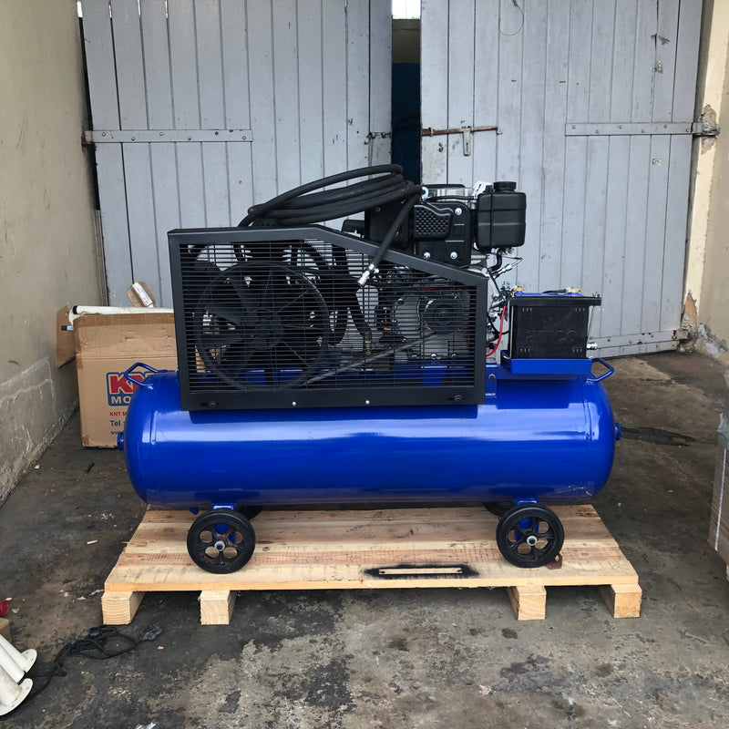 Airstrong 5.5Hp 180L 2Stage Longin 186 Air Compressor Diesel Compressor | Model : ASTB75-180-186D Air Compressor AIRSTRONG 