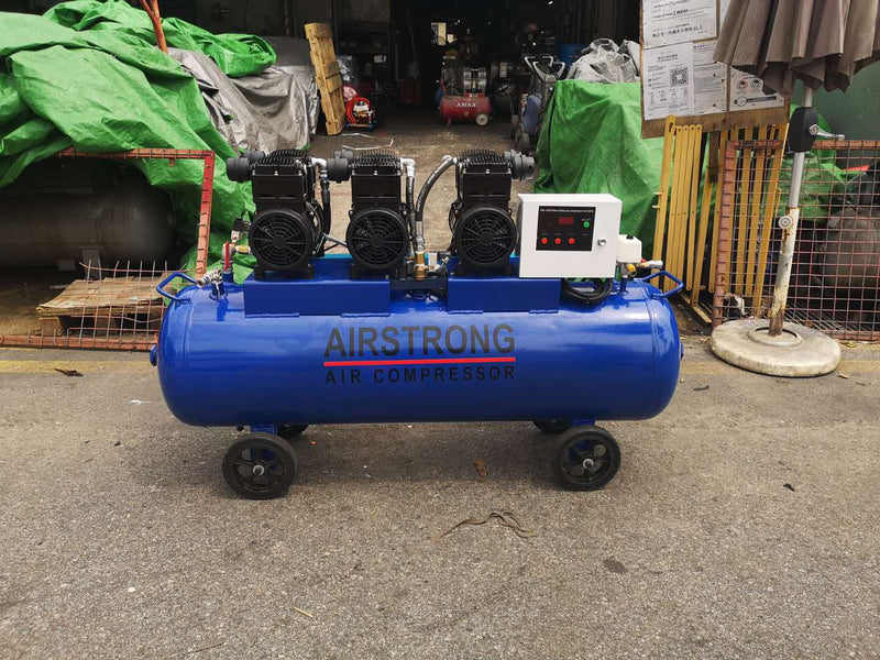 AIRSTRONG 7.5HP 180L Oil Free & Silent Air Compressor 8Bar | Model : GDG75180-ASME Air Compressor AIRSTRONG 