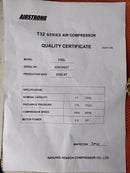 Airstrong V55L Air Compressor Vert 5.5Hp 220L 415V 175PSI | Model : A-V55 Air Compressor Airstrong 