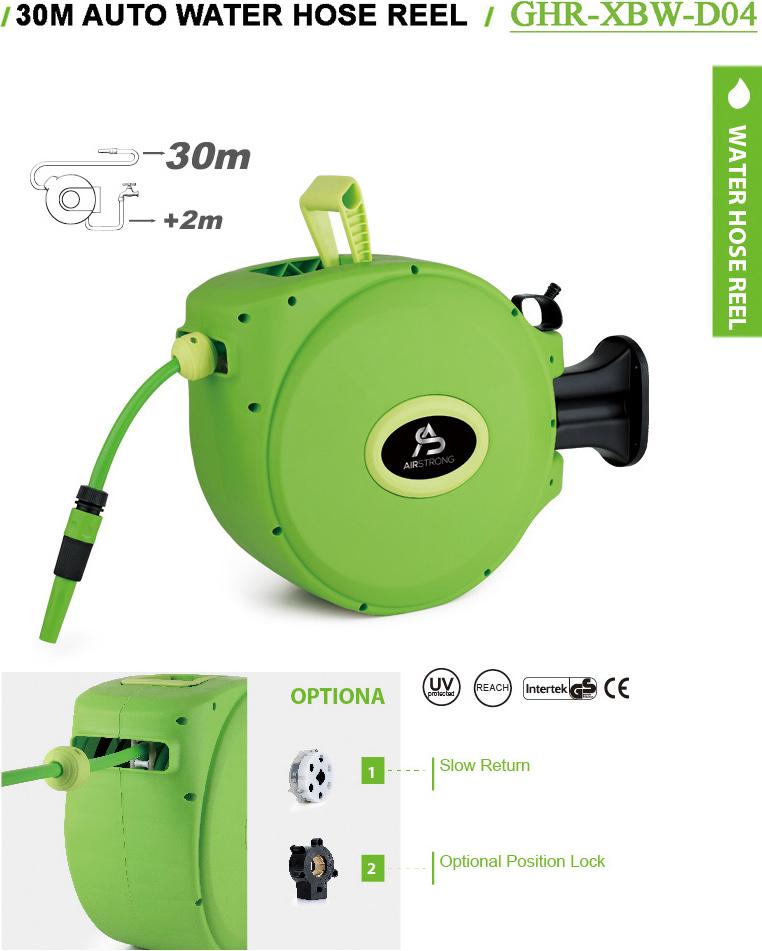 Airstrong Wall Mounted Water Hose Reel Sizes 20m and 30m Model