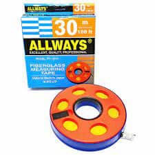 Allways 30M/100' Measuring Tape (Fiberglass) | Model : MT2-FR Allways 30m 