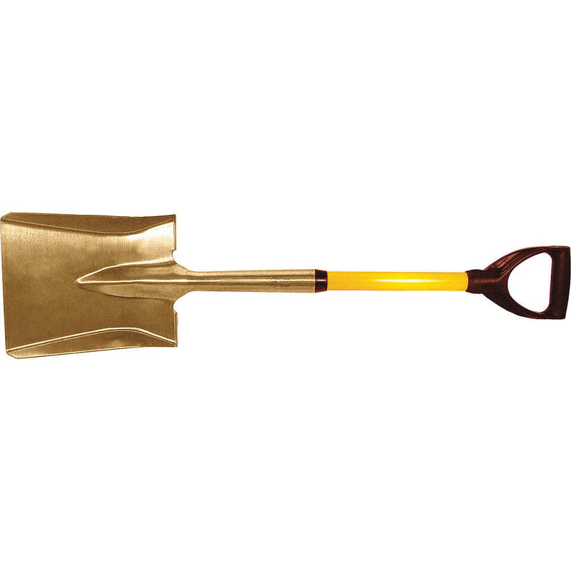 Ampco Non-sparking 37" Flat Head Shovel With Fiberglass Handle | Model : SHOVEL-NS-84FG Flat Head Shovel Ampco 