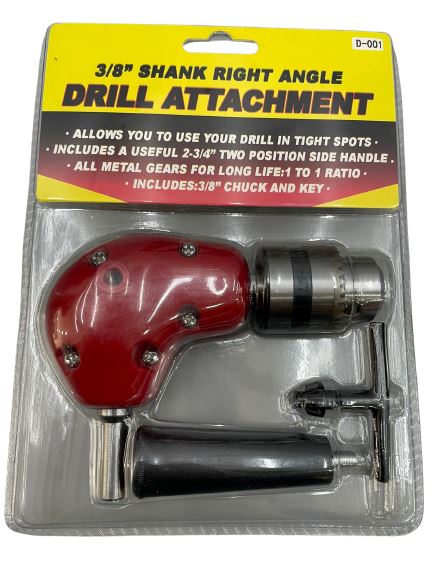 Angle Drill 3/8" Right Attachment Only (D-001) Drill Attachment Aik Chin Hin 