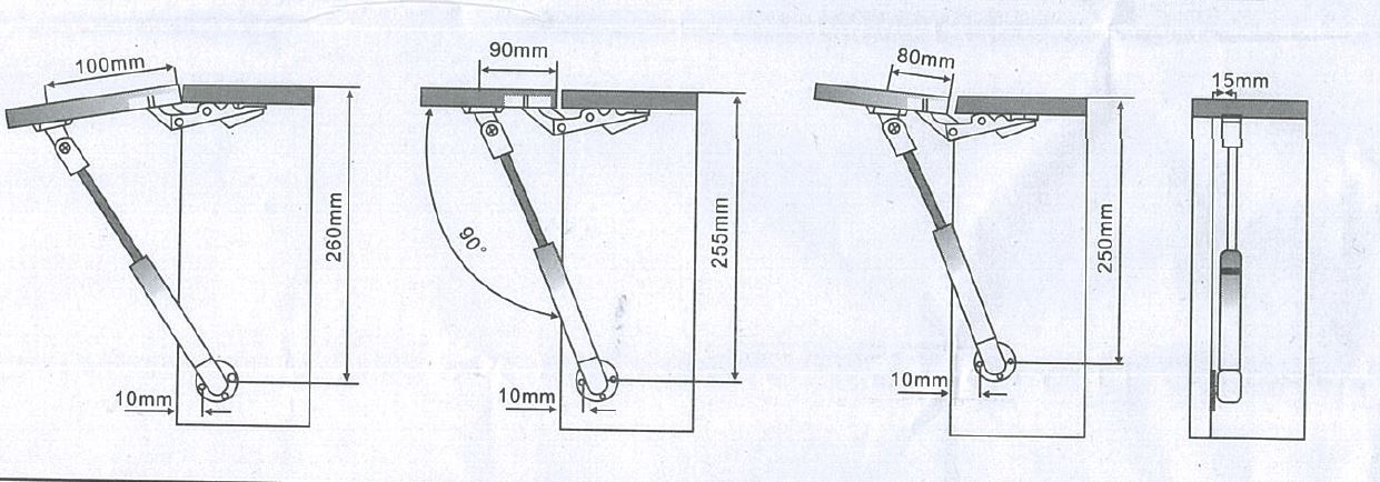 Apex Gas Spring Hydraulic Cabinet Hinge | Model : APEX-GS