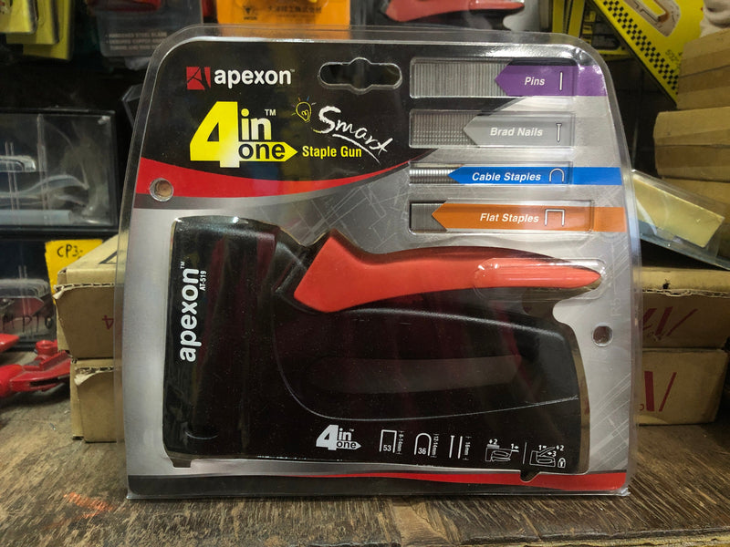 Apexon AT519 4 in 1 Smart Heavy Duty Plastic Staple Gun | Model : SG1-AT519 Staple Gun Apexon 