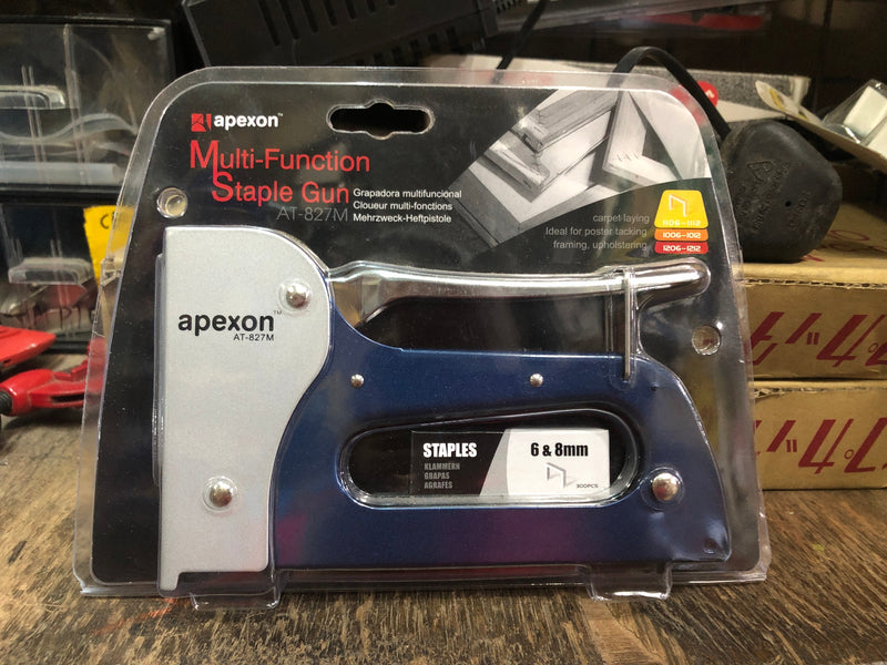 Apexon AT827M Metal Multi-Function Staple Gun | Model : SG1-AT827M Staple Gun Apexon 