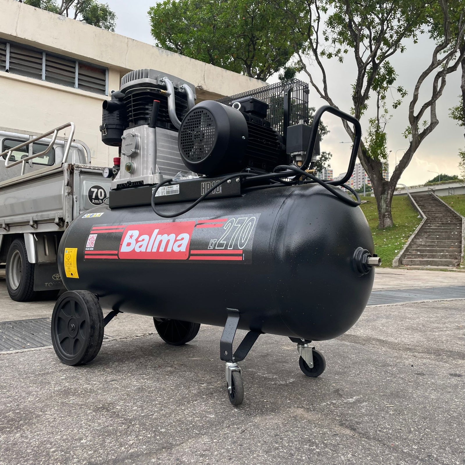 Balma 10Hp 2 stage Air Compressor | Model : B7000/270 CT10 | 270L Tank