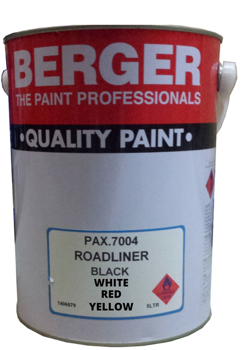Berger Roadline Paint | Color : White , Black , Yellow & Red | Model : P-BFAR7000 Road Line Paint Berger 