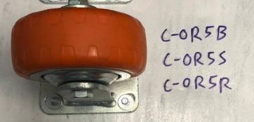 Best Run/OTS Orange PU Castor Wheel 4" 5" 6" 8" | Model : C-OR Castor Wheel OTS 